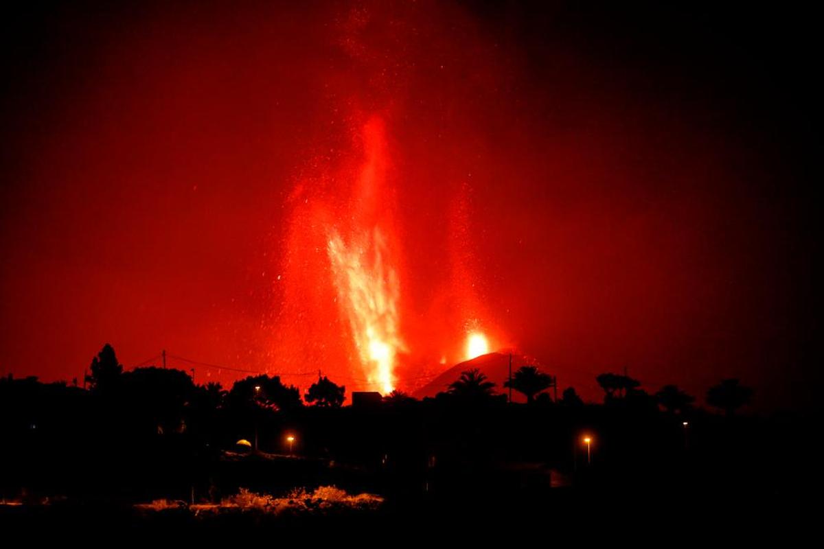 Erupción del volcán de La Palma.