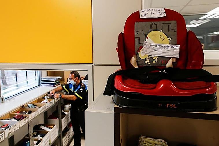 Oficina de objetos perdidos de la Policía Local de Salamanca.