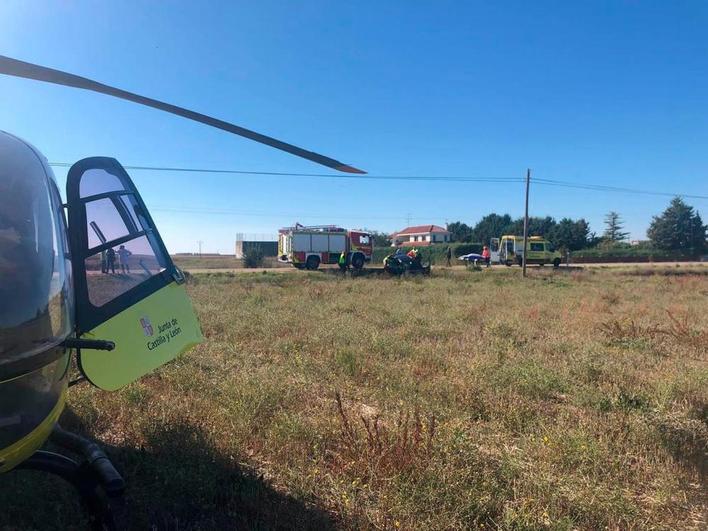 Dos heridos en un accidente en la autovía A-66 en Valdunciel