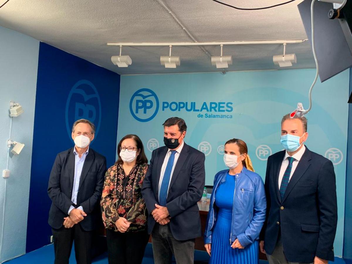 Los parlamentarios salmantinos del PP.