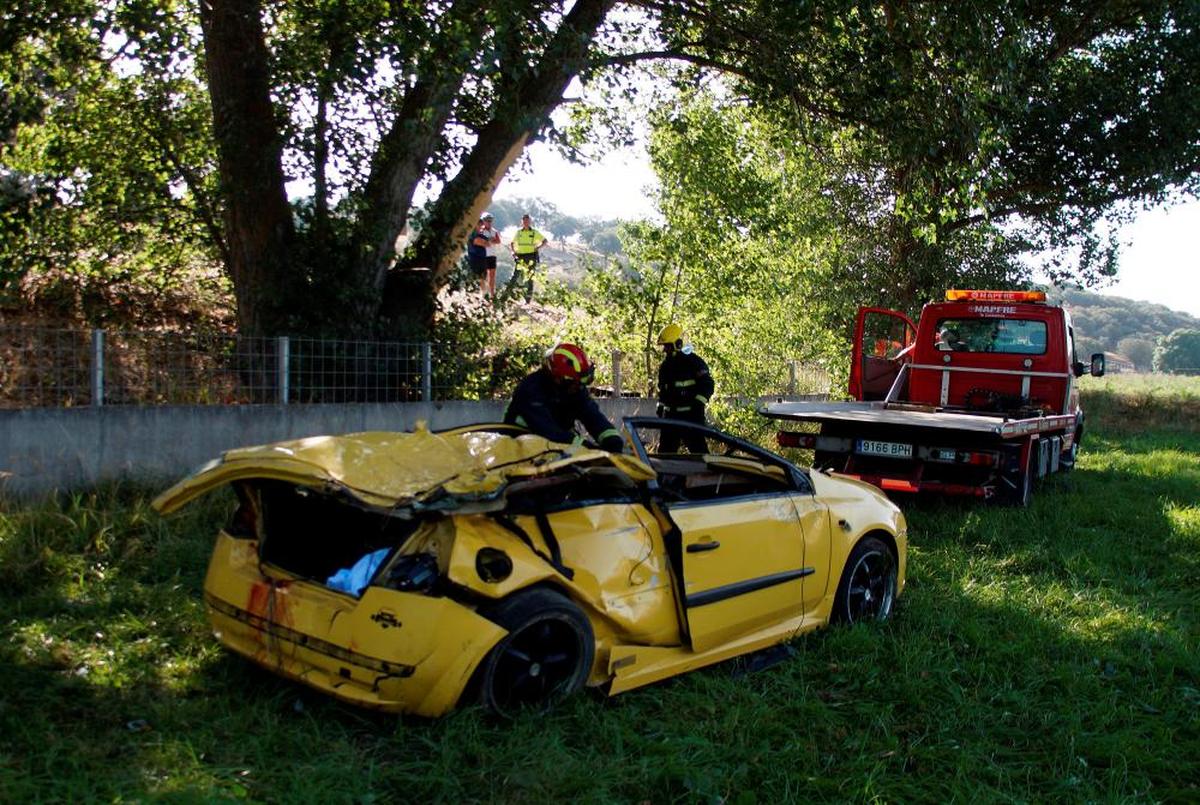 Fiat Stilo en el que viajaban los seis amigos la noche del 21 de julio de 2019.