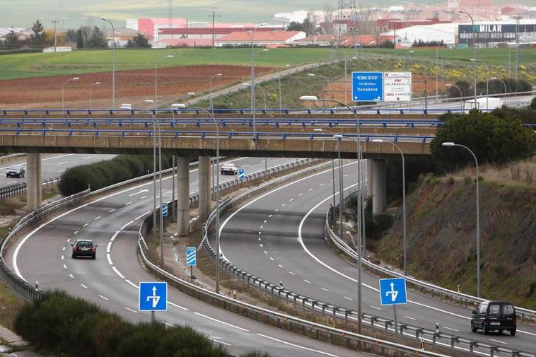 Autovía A-62 a su paso por Salamanca.