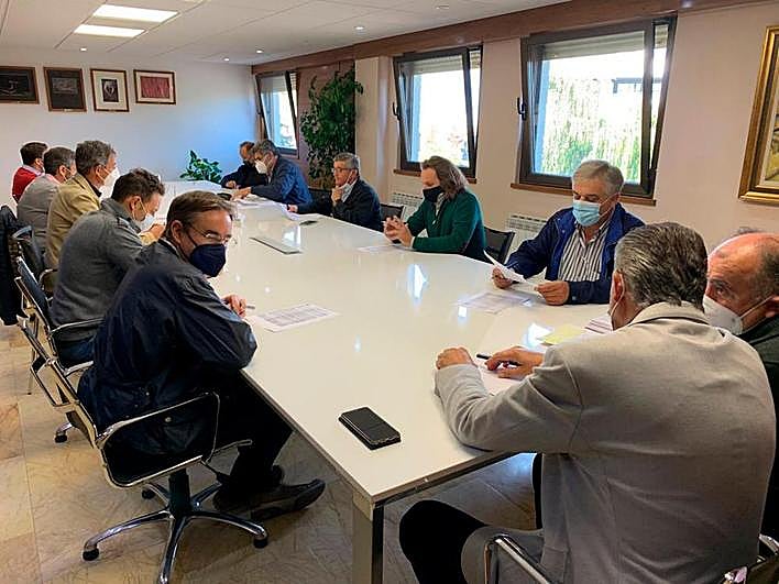 Mesa del cereal en la lonja de este lunes.
