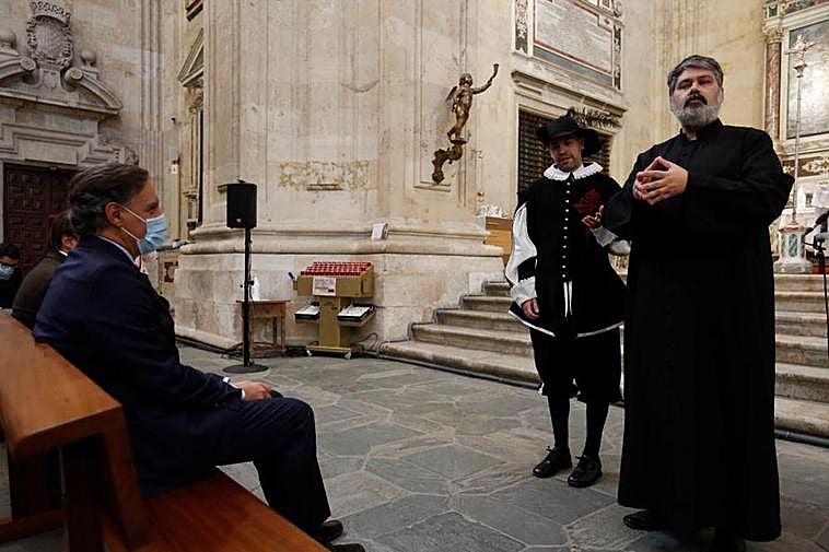 Carbayo en la presentación de ‘Las llaves de la ciudad’.