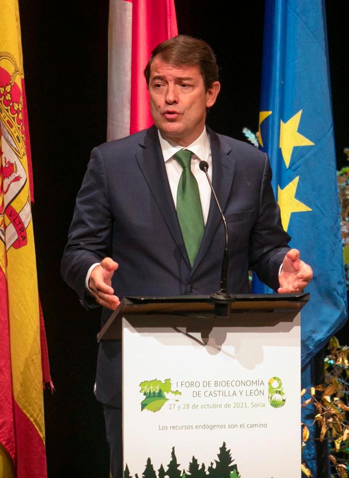 El presidente de la Junta de Castilla y León, Alfonso Fernández Mañueco.