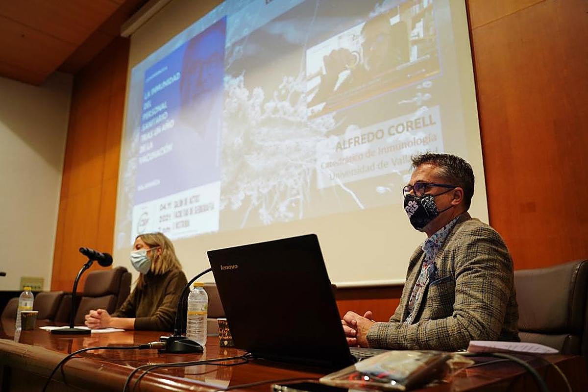 Alfredo Corell, en un momento de la intervención en el acto organizado por CSIF.