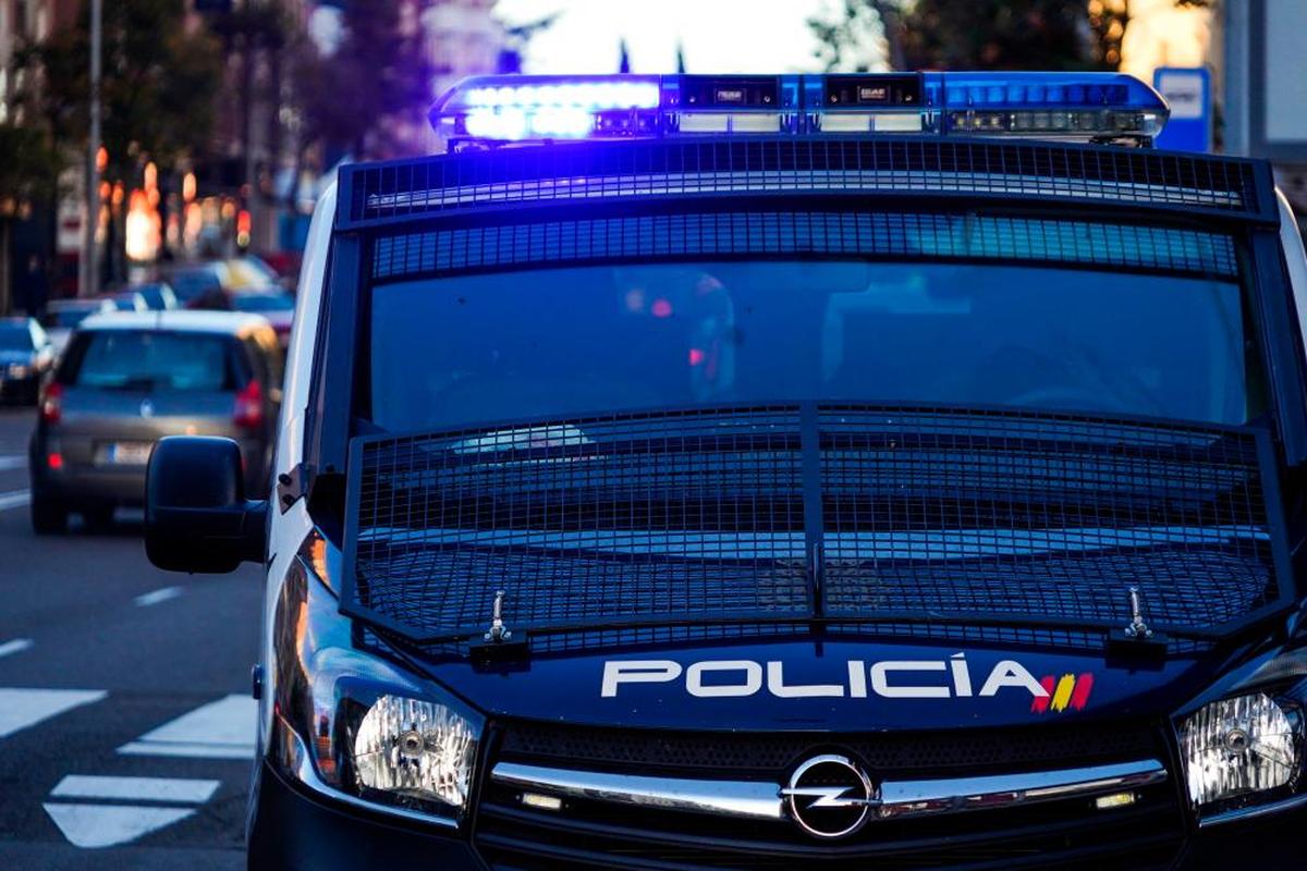 Un furgón de la Policía Nacional de Salamanca.