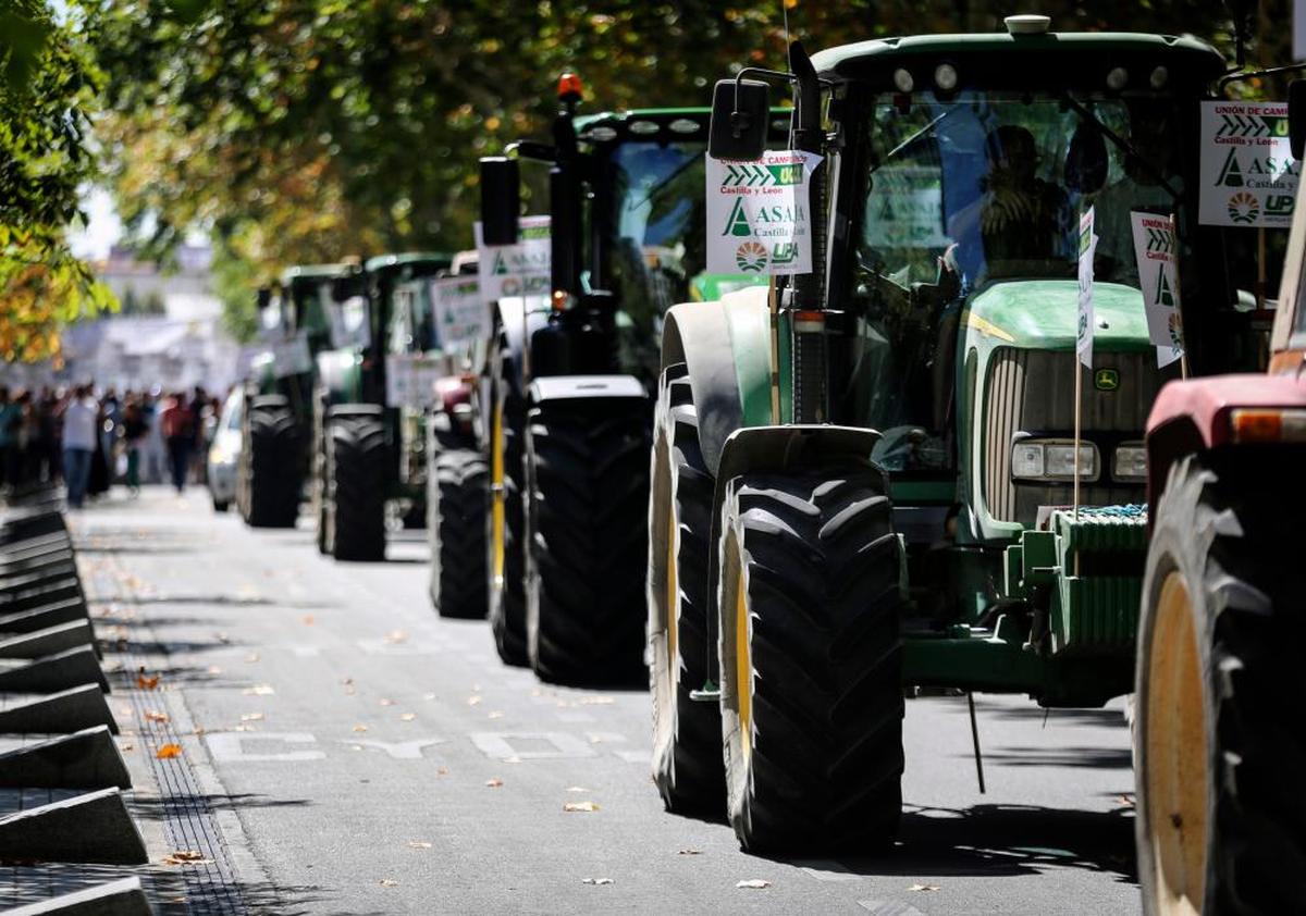 Manifestación del sector agrario.