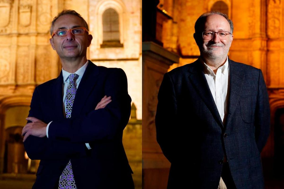 Ricardo Rivero y Mariano Esteban, candidatos a rector de la Universidad de Salamanca