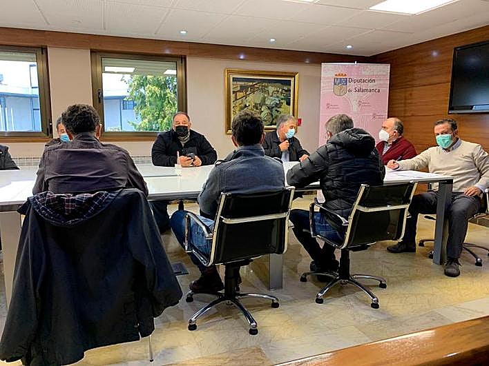Mesa de cereal de la lonja de Salamanca.