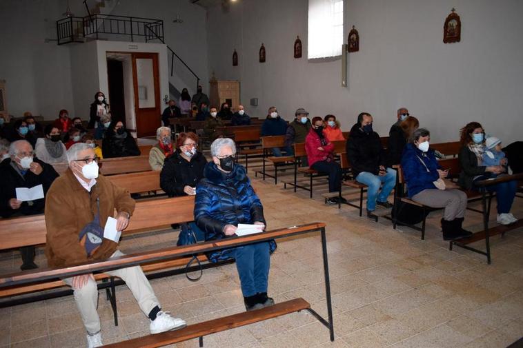 El público asistente a la teatralización de los ‘pastores de Belén’.