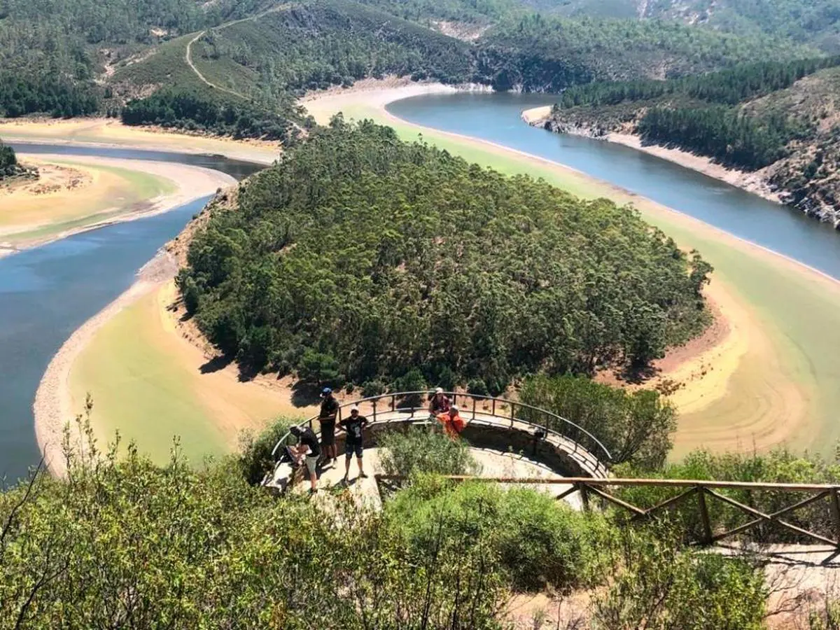 El único mirador sobre el Meandro Melero del río Alagón se encuentra en la provincia de Cáceres
