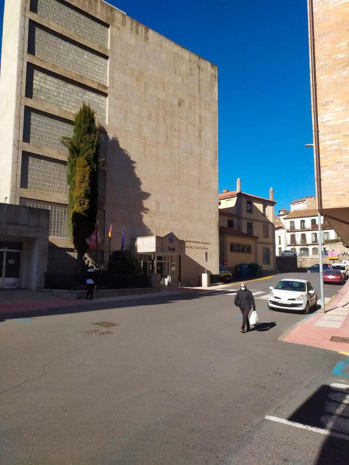 Imagen de la fachada del hospital Virgen del Castañar en Béjar
