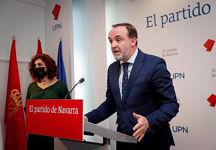 El presidente de UPN, Javier Esparza, explica su posición al apoyar la reforma laboral