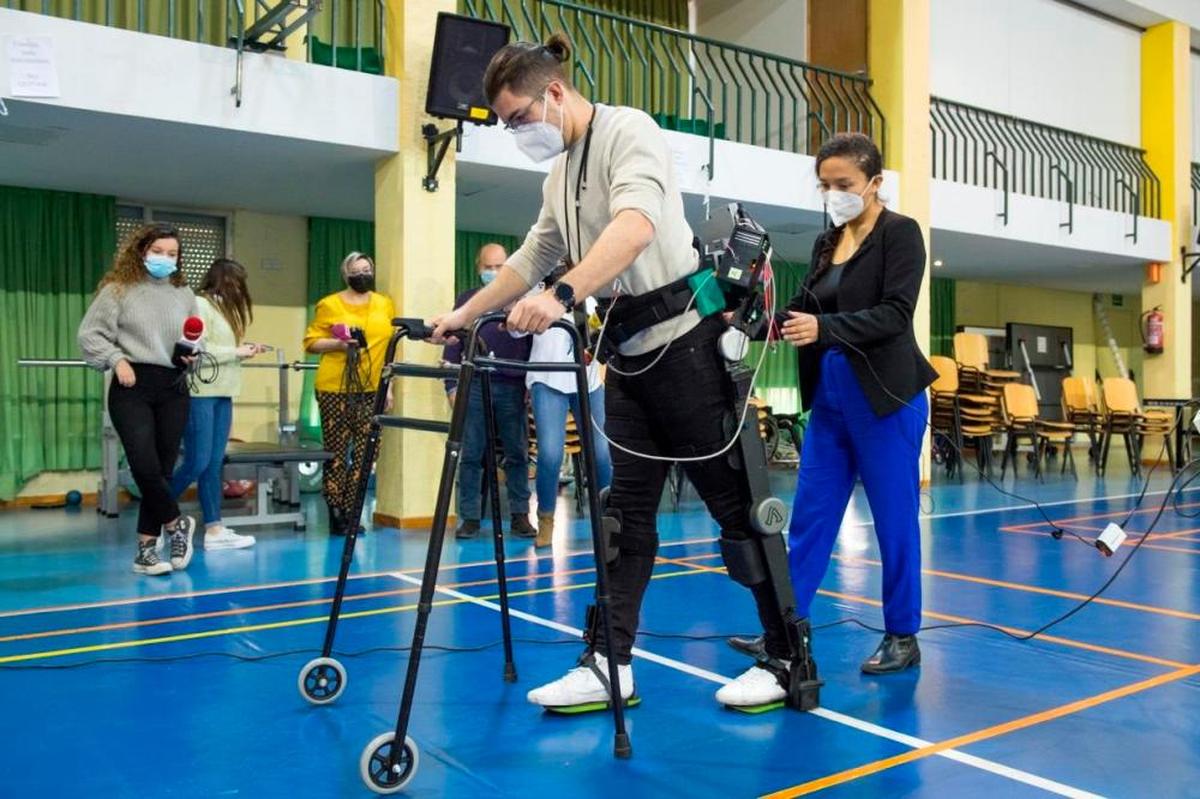 Una persona que se ha quedado parapléjica