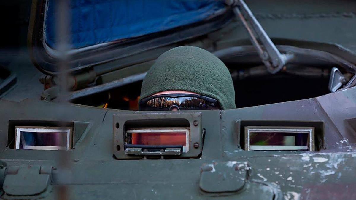 Un militar en Ucrani.