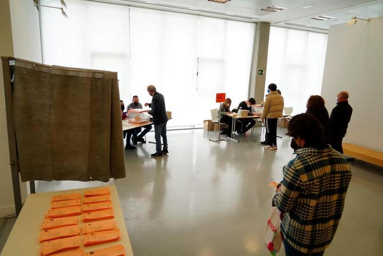 Un colegio electoral de Salamanca.