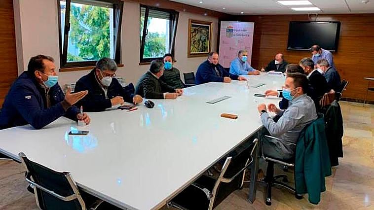 Mesa del cereal de la Lonja de Salamanca de una edición anterior