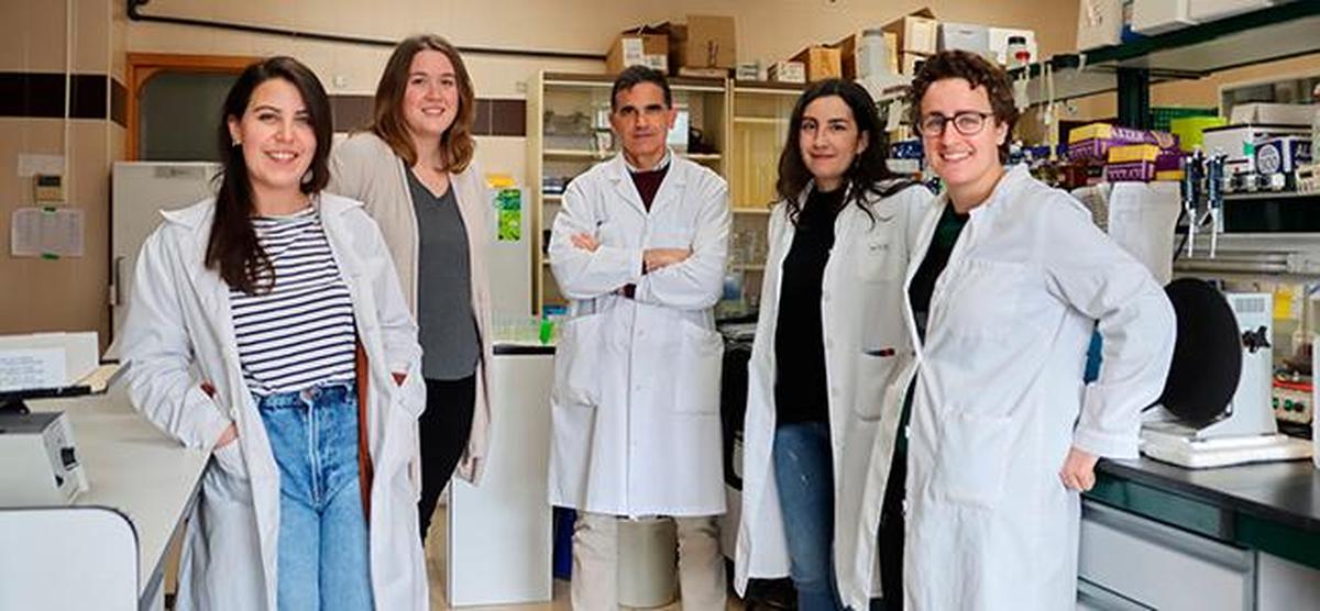 Marta Romo, Nerea González, Ángel Hernández, Ester Rodero y Carla Ijurko