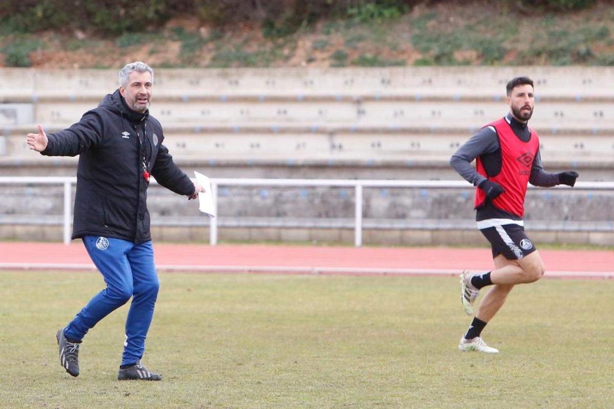 María, durante un entrenamiento esta semana