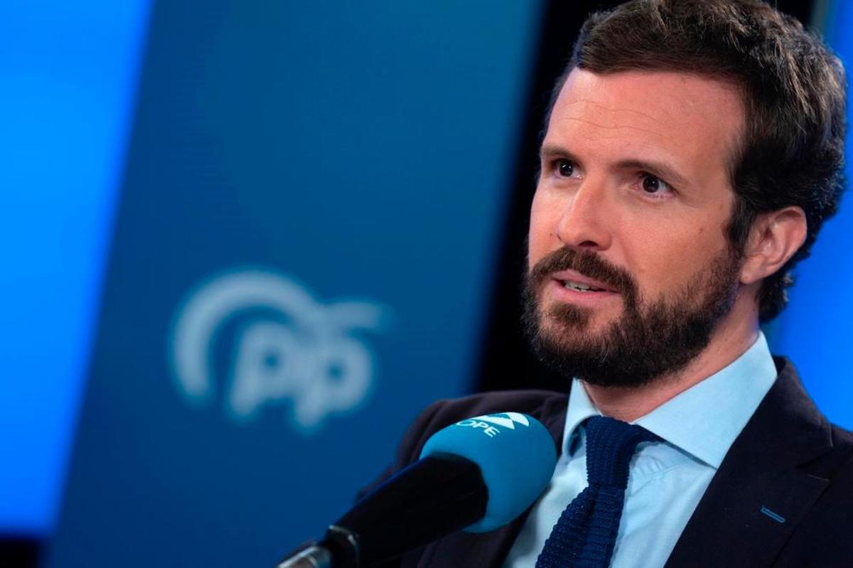 El presidente del PP y candidato a la Presidencia del Gobierno, Pablo Casado.