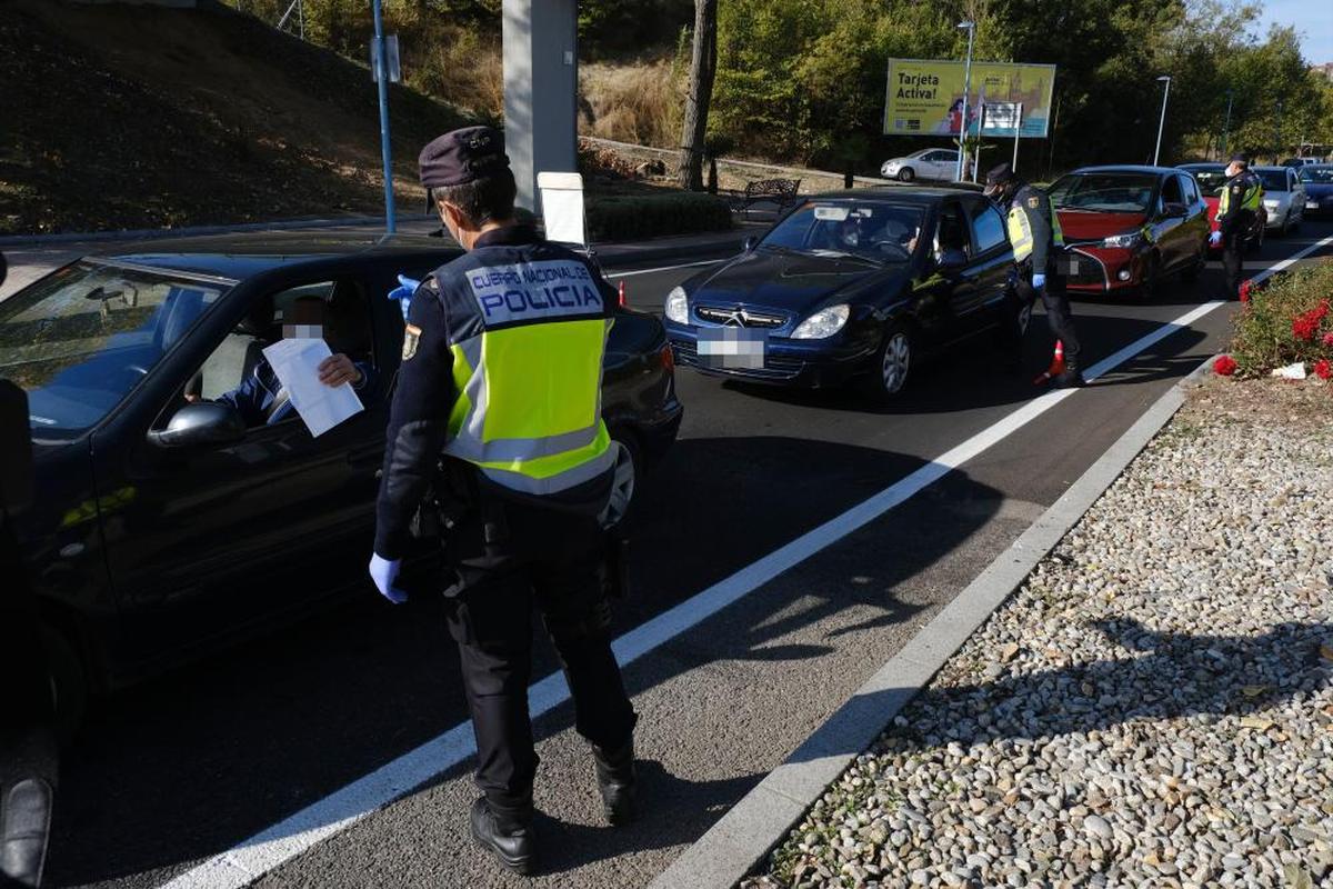 Controles de tráfico en la cuarentena del segundo estado de alarma.