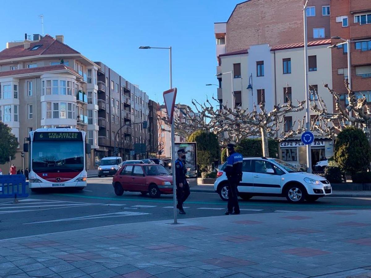 Patrullas de la Policía local en León