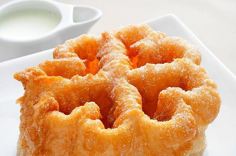 Flores dulces fritas.