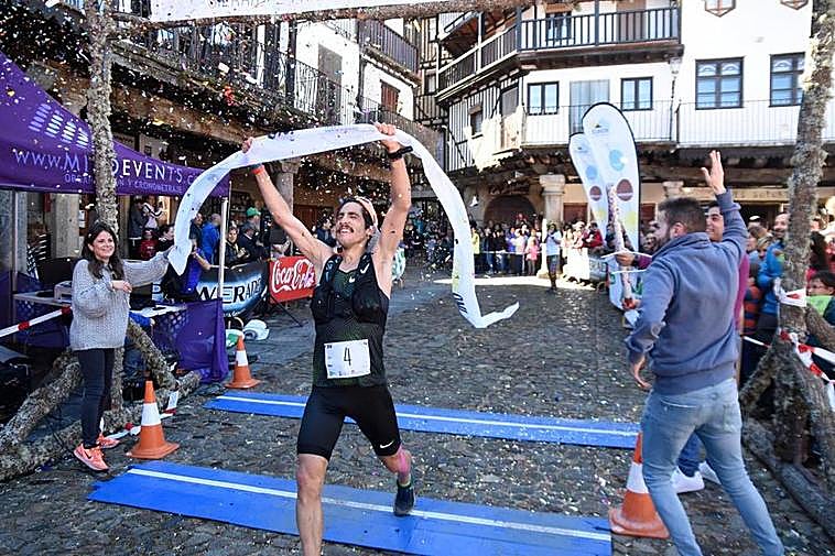 La entrada en la meta de Pablo Villa en la edición de 2019