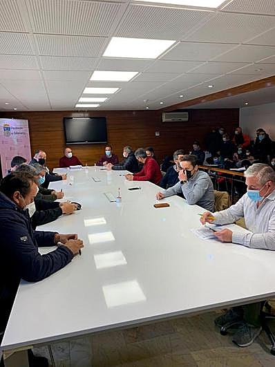 Mesa del cereal de la Lonja de Salamanca.