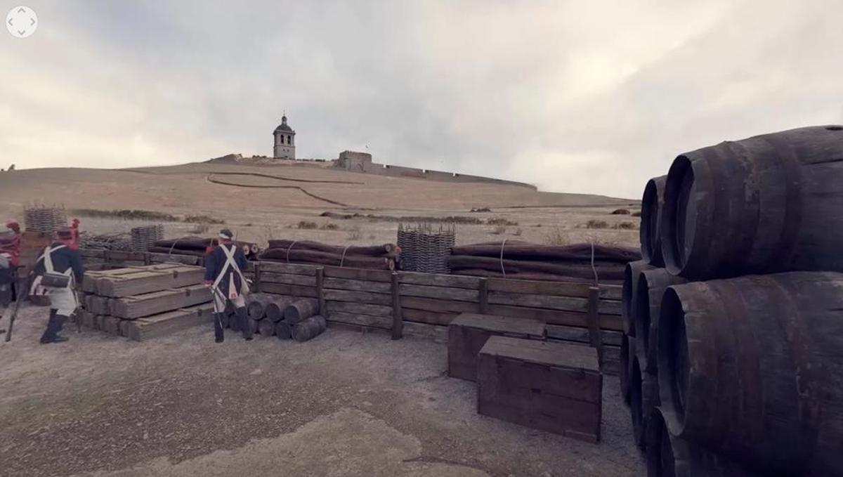 Recreación virtual de la toma de Ciudad Rodrigo por Napoleón