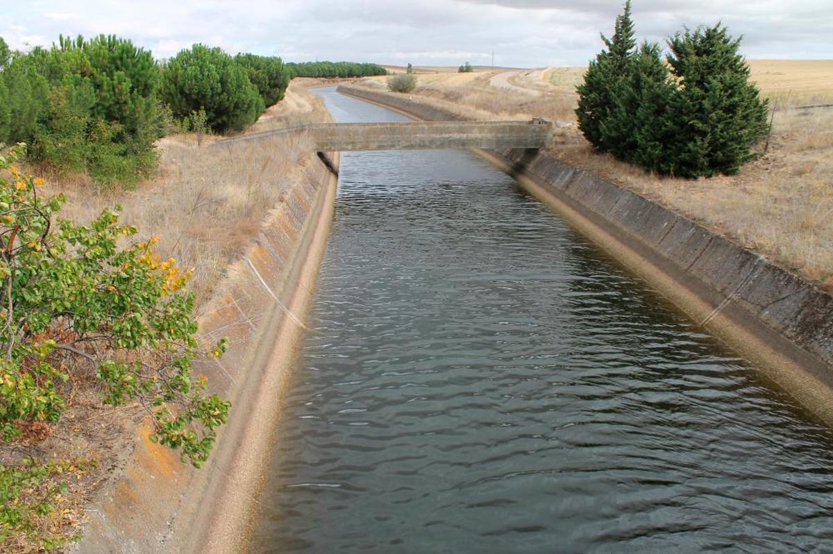 Imagen del Canal de Villoria a su paso por el término municipal de Cordovilla.