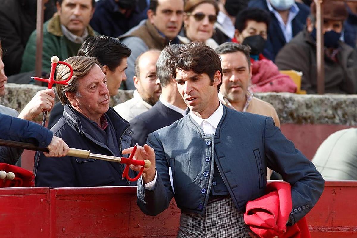 Cayetano, en la plaza de toros de Vitigudino en el festival del pasado domingo.