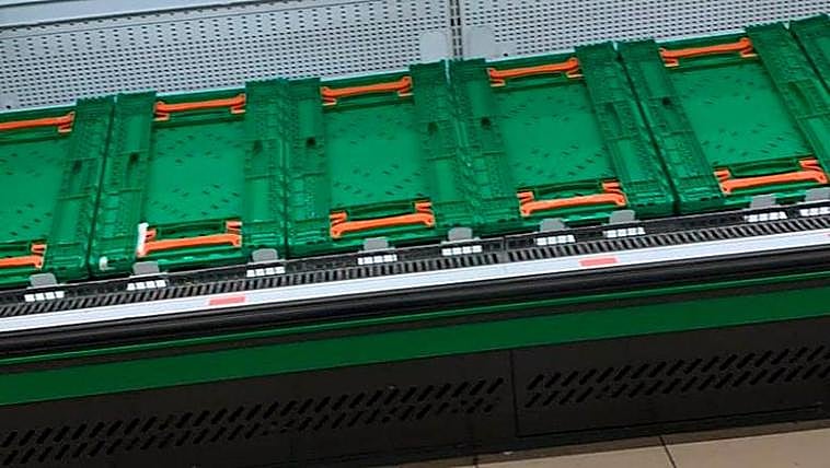 Un supermercado desabastecido.