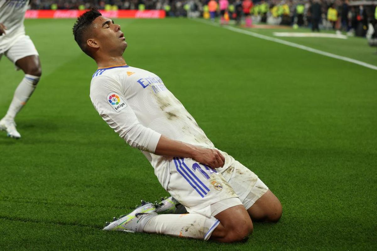 Casemiro, primer goleador de la noche.