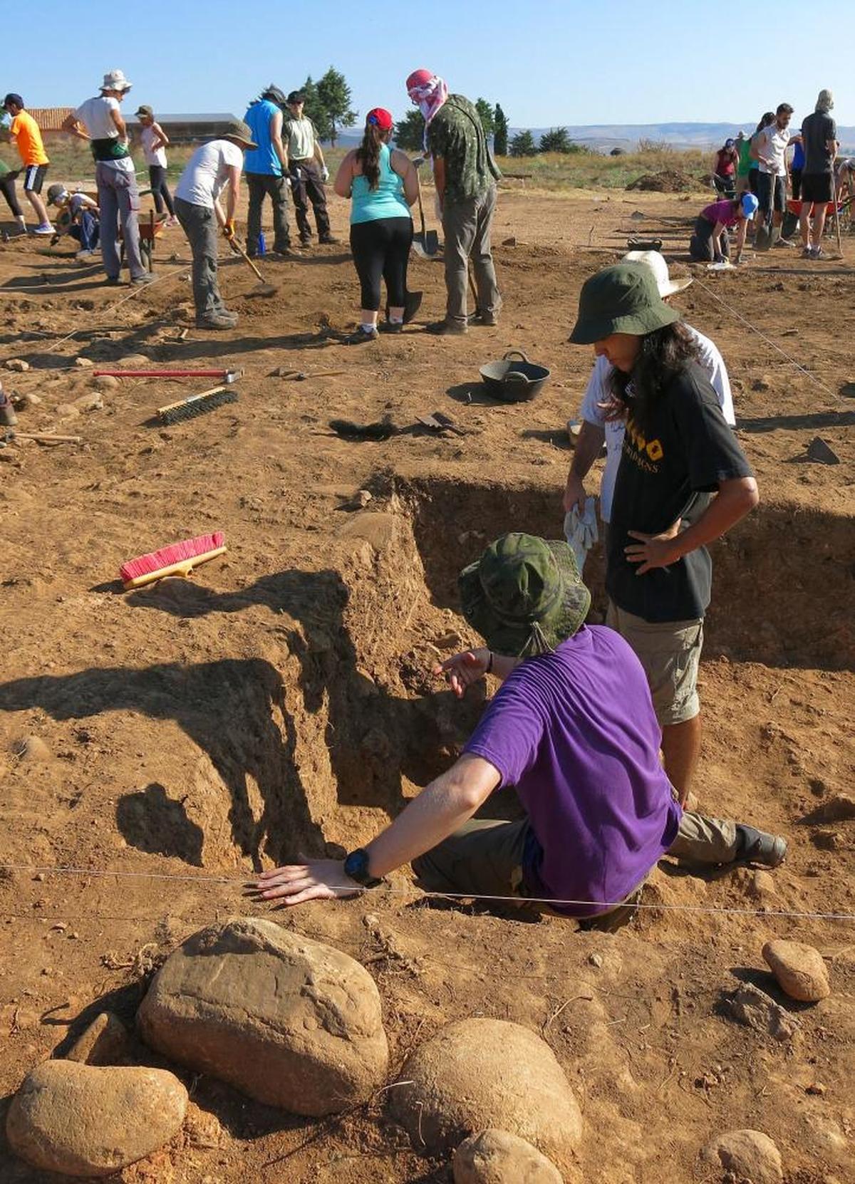 Un campamento de verano arqueológico organizado hace años por la Junta