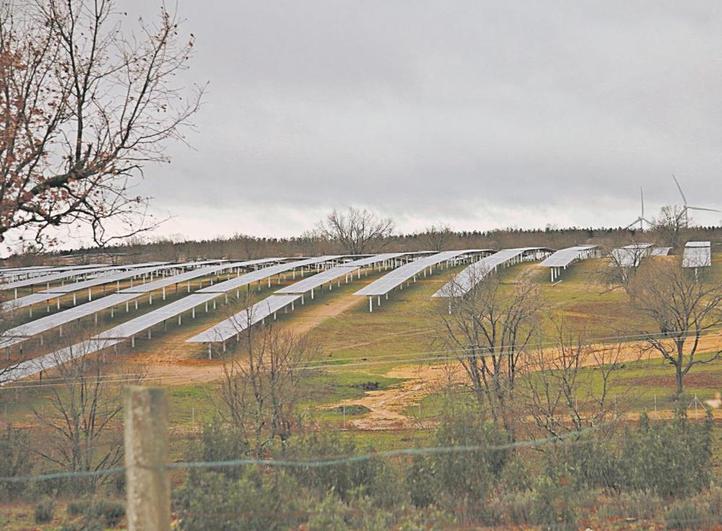 Placas fotovoltaicas en el término municipal de Valdelosa. I ARCHIVO