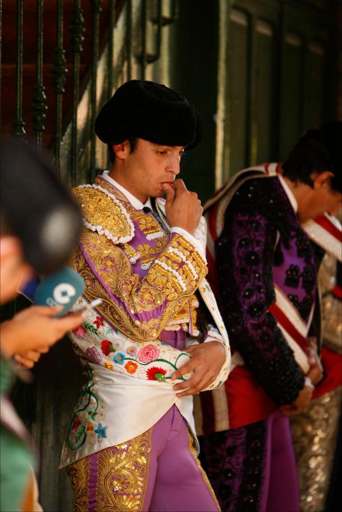 Alejandro Marcos, en el patio de cuadrillas de La Glorieta