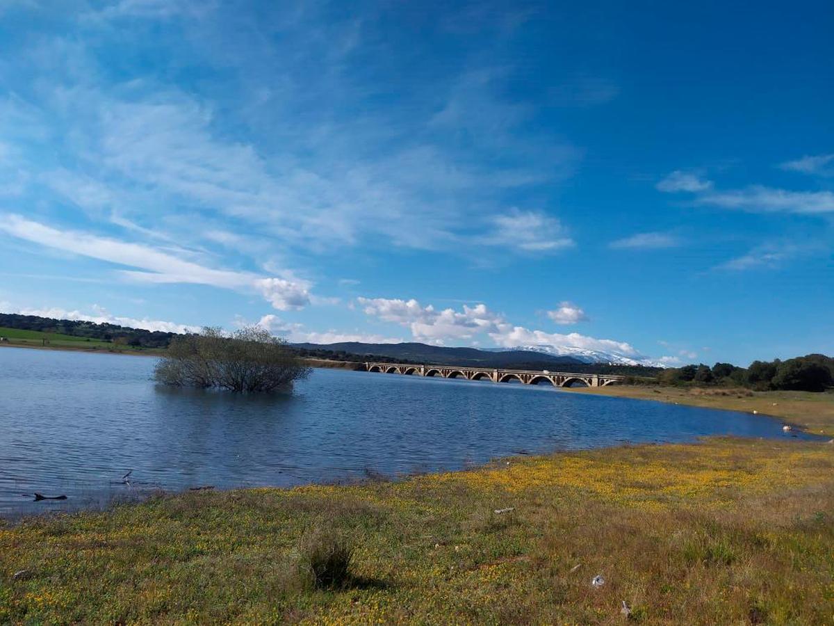 El embalse de Santa Teresa, prácticamente lleno cuando ya se ha iniciado la campaña de regadío.