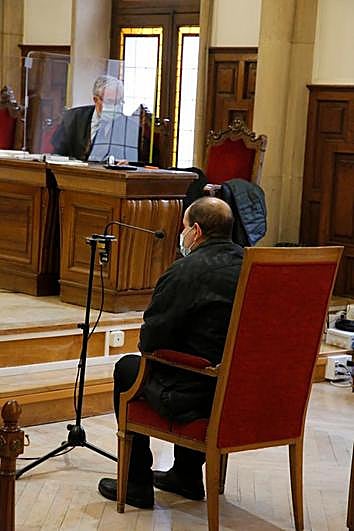 El acusado A.F.R. durante el juicio