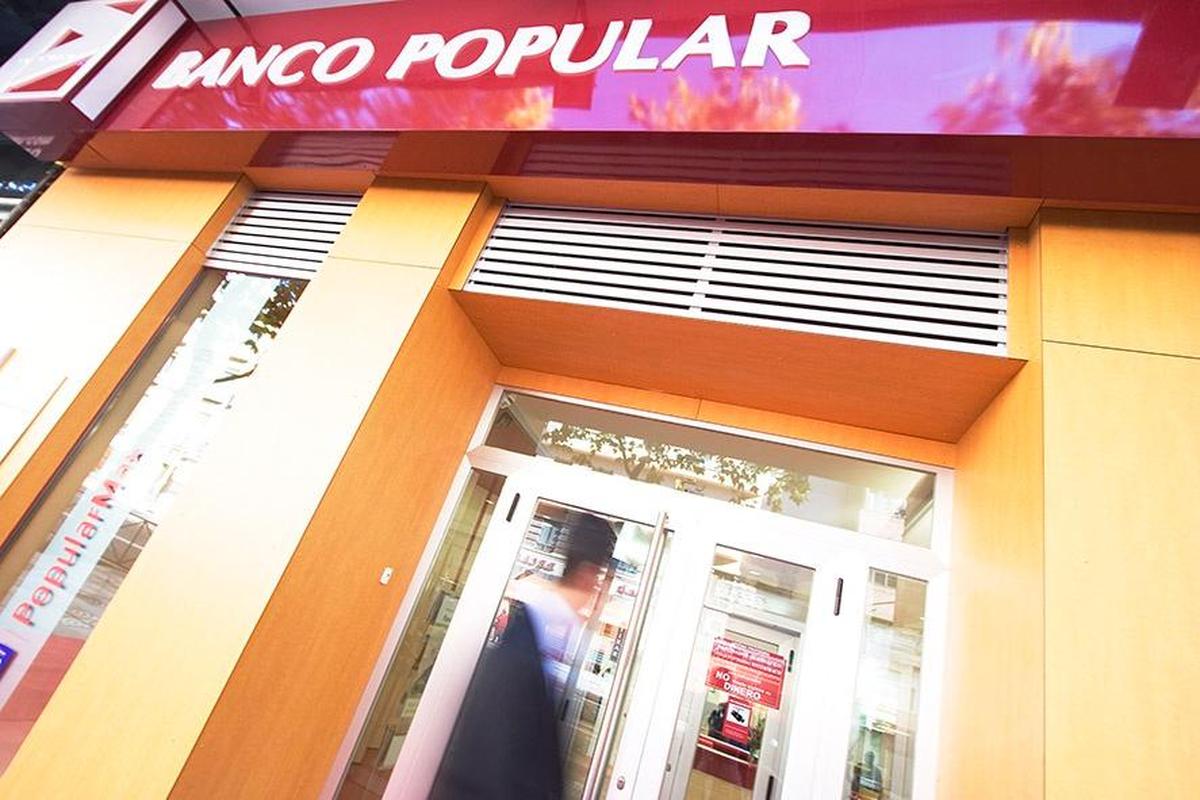 Una oficina del Banco Popular.