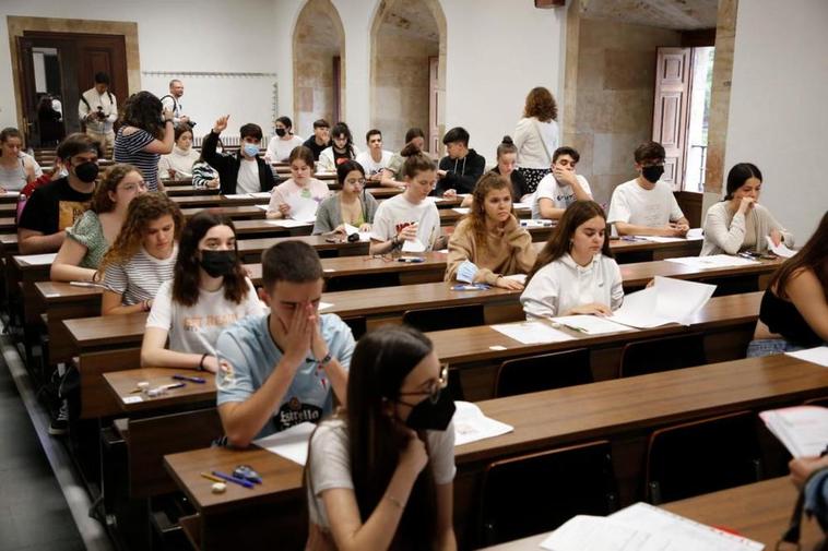 Primeras pruebas de acceso a la Universidad en Salamanca.