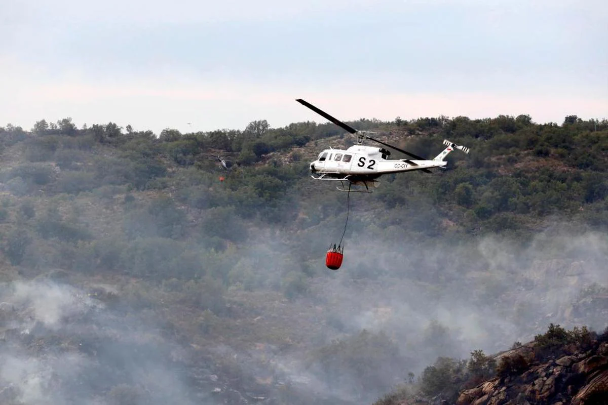 Incendio forestal en las Arribes del Duero