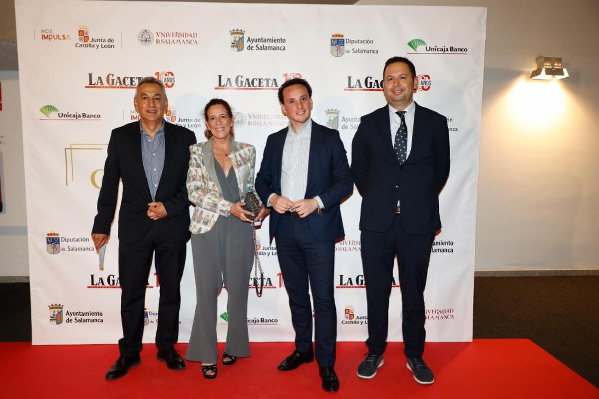 Santos Sánchez, María José Gutiérrez, José María Sánchez y Juan José Sánchez