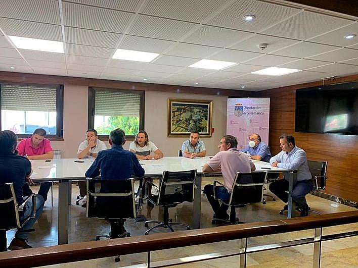 Mesa del cereal de la Lonja de Salamanca.