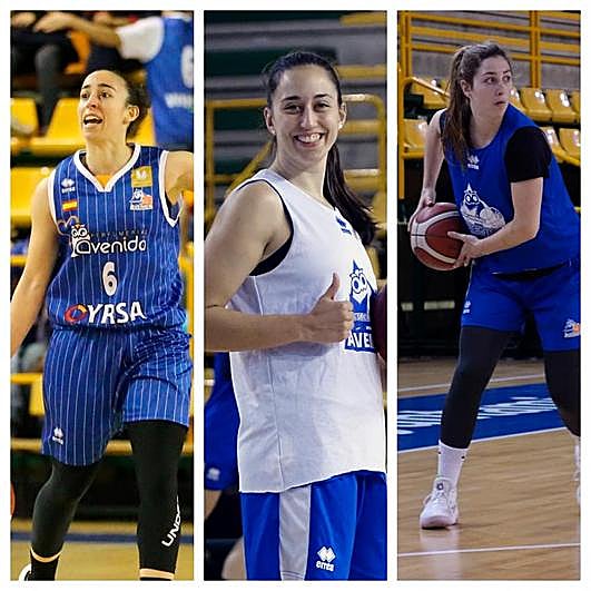 Silvia Domínguez, Maite Cazorla y Leo Rodríguez.