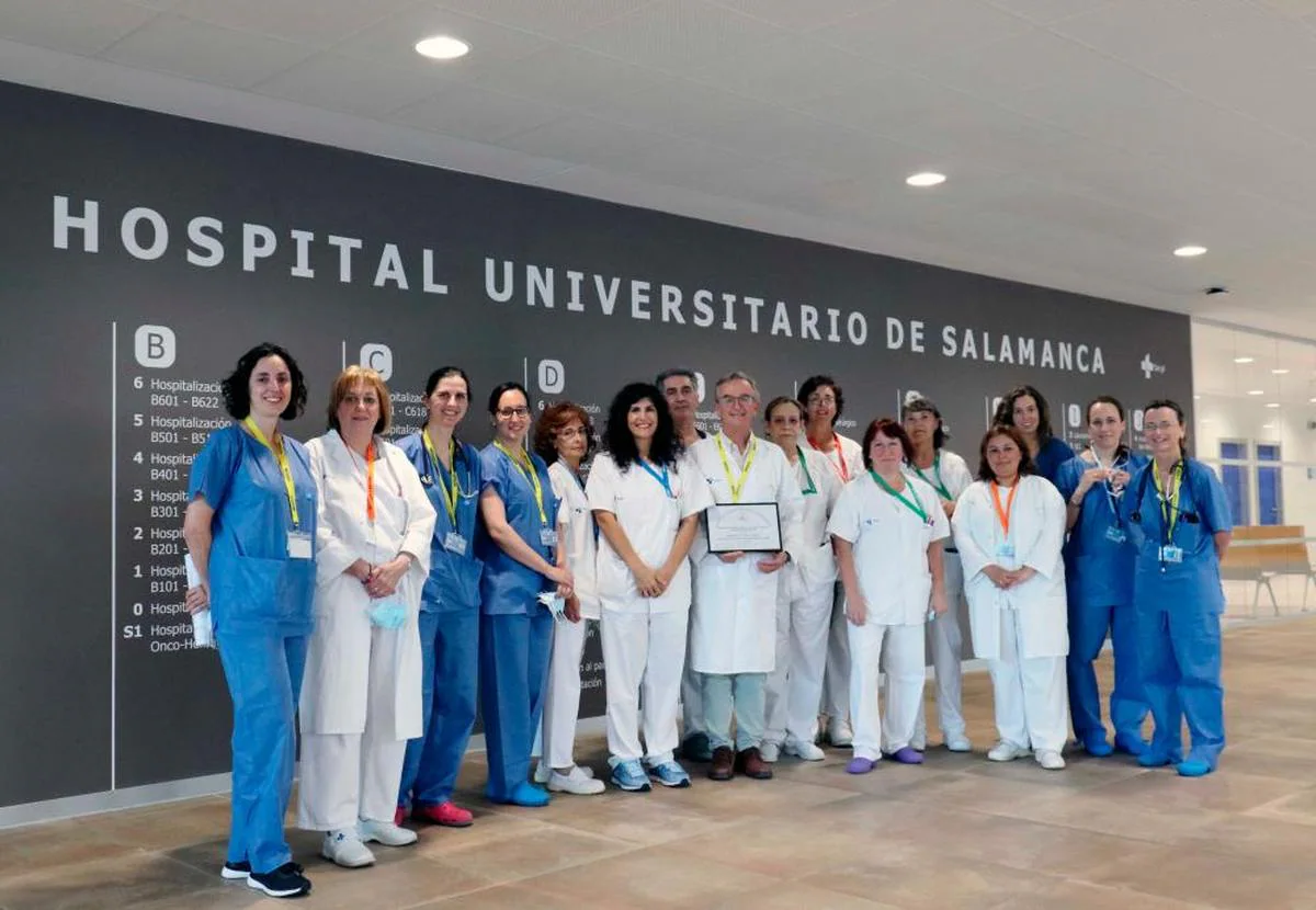 El grupo de profesionales del Servicio de Cirugía Torácica del Hospital de Salamanca.