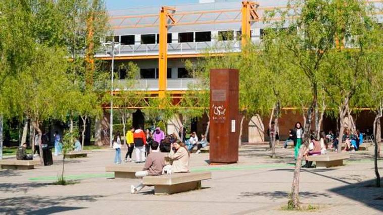 Estudiantes en el Campus Miguel de Unamuno de la Universidad de Salamanca.