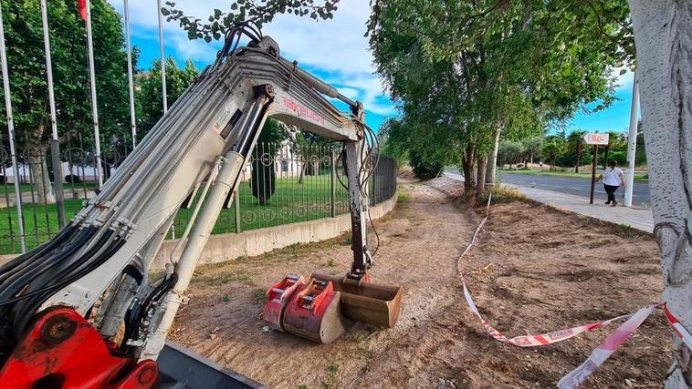 Obras en el puente Felipe VI.