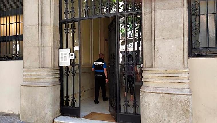 Edificio donde ha tenido lugar el desgraciado accidente.